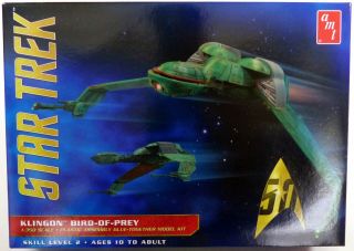 Star Trek Klingon Bird Of Prey 1:350 Scale Plastic Model Kit By Amt