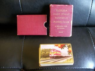 Antique Playing Cards Florida East Coast Railway Henry M.  Flagler Full Deck