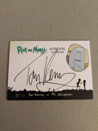 Rick And Morty Autograph Tom Kenny As Mr Jellybean 9/50
