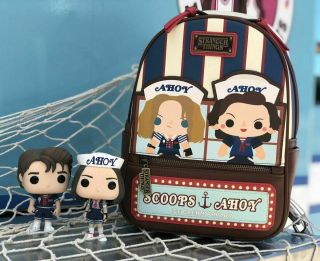 Comic Con Sdcc 2019 Loungefly Stranger Things Scoops Ahoy Backpack In Hand