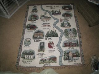 Ross County,  Chillicothe,  Ohio - Woven Throw