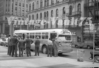 Negative Fifth Avenue Coach Bus 3200 York City 1950 