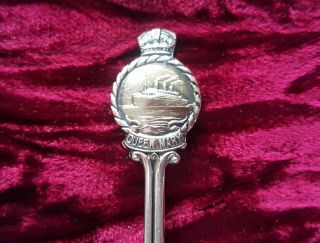 Maiden Voyage Year 1936 Sterling Silver Spoon Rms Queen Mary Cunard White Star