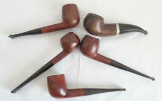 5 Vintage Bruyere Smokers Pipes Quality Pipes Peterson,  Parker,  Special,  Chateau,  1