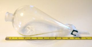 Vintage Kimax 1000 Ml Glass Funnel Separator W/ Open/close Valve Science Lab