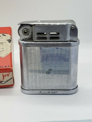 vintage beattie jet lighter with red box.  Made in the USA for pipes cigarette 2