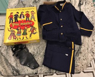 Vintage Pla - Master Play Suit W/ Box.  Policeman With Holster