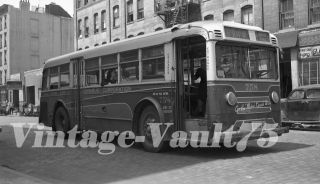 Negative Bus 758 York City Omnibus Manhattan 1948 Yellow Coach