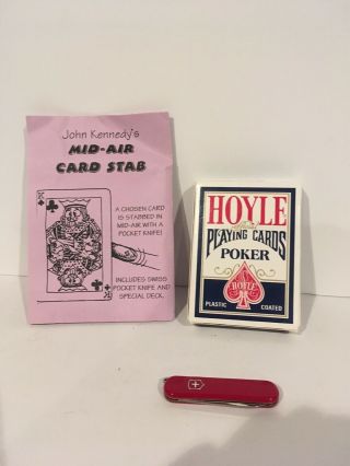 Vintage Magic Trick.  Mid Air Card Flight by John Kennedy 3