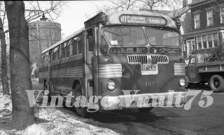 Negative Bus 157 North Shore Bus Co.  Twin Coach York 1948 Rt - Fr