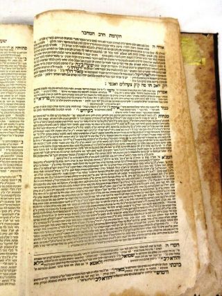 ANTIQUE JUDAICA HEBREW BOOK WIEN RABBINIC SIGNATURES & HANDSTAMPS CIR.  1790 6