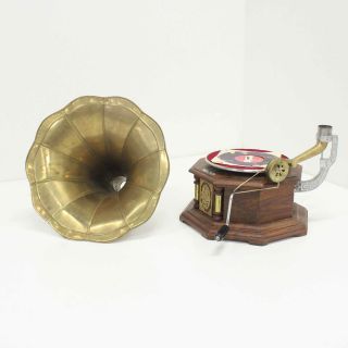 His Masters Voice Vintage Wind Up Gramophone Parts Missing 321