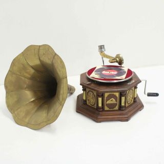 His Masters Voice Vintage Wind Up Gramophone Parts Missing 321 3