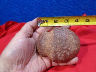 Primitive Native American Indian Tool Grooved Stone Axe Head 4