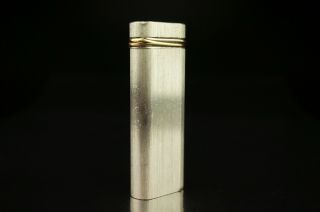 Cartier Gas Lighter Paris Silver color Oval Vintage A03 5