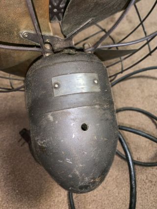 Emerson Electric Vintage Metal Fan NEEDS REWIRED - 3