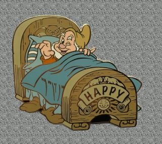 Happy Dwarfs At Bedtime Pin - Disney Pin Le 100