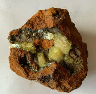 Representation,  Large Specimen Of Adamite On Limonite From Mexico