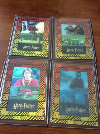 2007 Artbox Harry Potter 3d Quidditch Box Topper Chase Cards Bt1 - 4