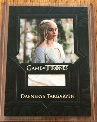 Game Of Thrones Valyrian Steel Relic Card Vr3 Daenerys Targaryen Cape