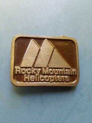 Rocky Mountain Helicopters Belt Buckle