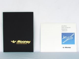 Mooney Rare Ultimate Personal Aircraft Fold Out Poster Brochure Collectable Gift