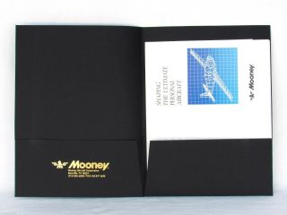 MOONEY RARE Ultimate Personal Aircraft Fold Out POSTER Brochure Collectable Gift 2