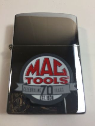 Mac Tools 70th Anniversary Lighter In Collectible Metal Tin