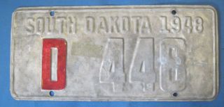 1948 South Dakota Dealer License Plate