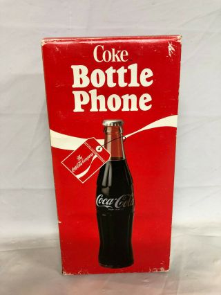 Vintage 1983 Coca Cola Coke Bottle Phone Model 5000 Nib Nos Old Stock Rare