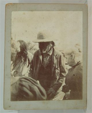 1891 Native American Yuma Indian Arizona Cabinet Card Photo On Kodak Mount 1