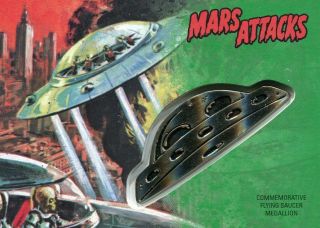 Mars Attacks Revenge Commemorative Medallion Card Cm - St