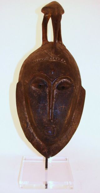 Baule Face Mask From Ivory Coast – Baule Society – Wood,  Paint.