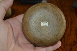 Outstanding Tan Quartzite Mississippian Biscuit Discoidal Mississippi Co,  Ark