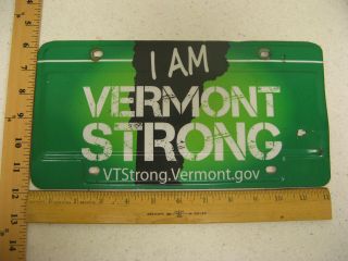 Vermont I Am Vermont Strong License Plate Vt Tag Booster Hurricane Irene 2012 4