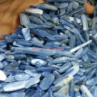 1kg Natural Blue Kyanite Stone Quartz Crystal Gravel Tumbled Bulk Reiki Healin