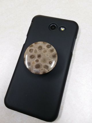 Petoskey Stone Phone Holder Pull Out Expanding Grip Mount