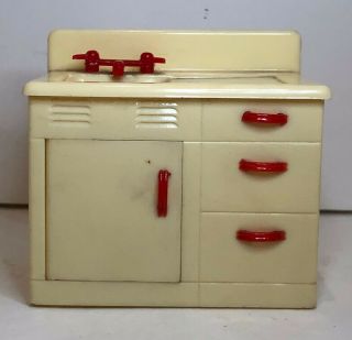 Vintage 1940s Renwal Dollhouse Furniture,  Kitchen Sink No.  K 68 — Euc