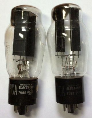 (2) Rca Made In Usa 5u4g Full Wave Rectifier Tubes