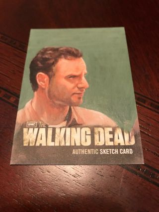 Cryptozoic The Walking Dead Season 2 Rick 1/1 Sketch Card Eli Rutten
