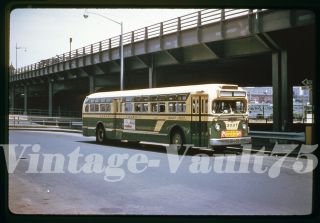 Duplicate Slide Bus Gmc 3027 Sts Surface Transit York City 1960 