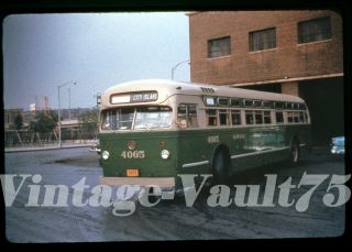 Duplicate Slide Bus Mack 4065 Sts Surface Transit York City 1950 