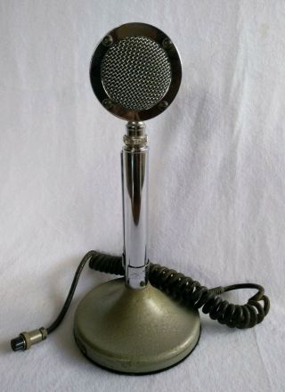 Vintage Astatic Model D - 104 Microphone On A T - Ug8 Stand For Repair Not