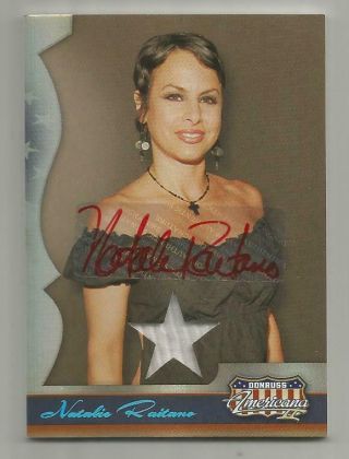 2008 Donruss Americana Natalie Raitano Autograph Material Relic 176/250