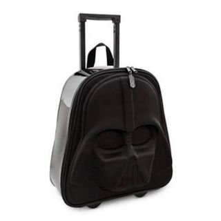 Darth Vader Star Wars Rolling Light Up Luggage Nwt Disney Store Stamp Suitcase