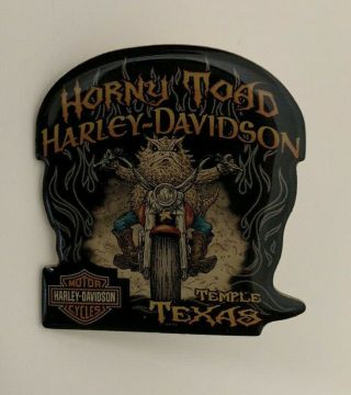Harley Davidson Vest Cap Pin Horny Toad Temple Texas By Global Products