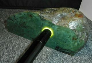 Washington State Translucent Plumosa Jade Rough 2