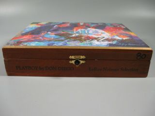 LEROY NEIMAN SIGNED CIGAR BOX TITLED PLAYBOY BY DON DIEGO 3