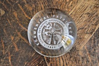 Greek Orthodox Patriarchate Archdiocese Of America 3d Crystal Paper Weight