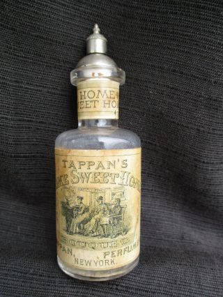 Antique Vintage 1880s - 1910s Tappan Tappans Home Sweet Home Perfume Bottle